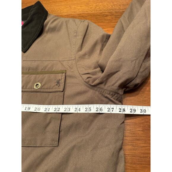 XXL John Browning Heritage Collection Denning Quilted Shirt Jacket Brown Hunting - Picture 9 of 11